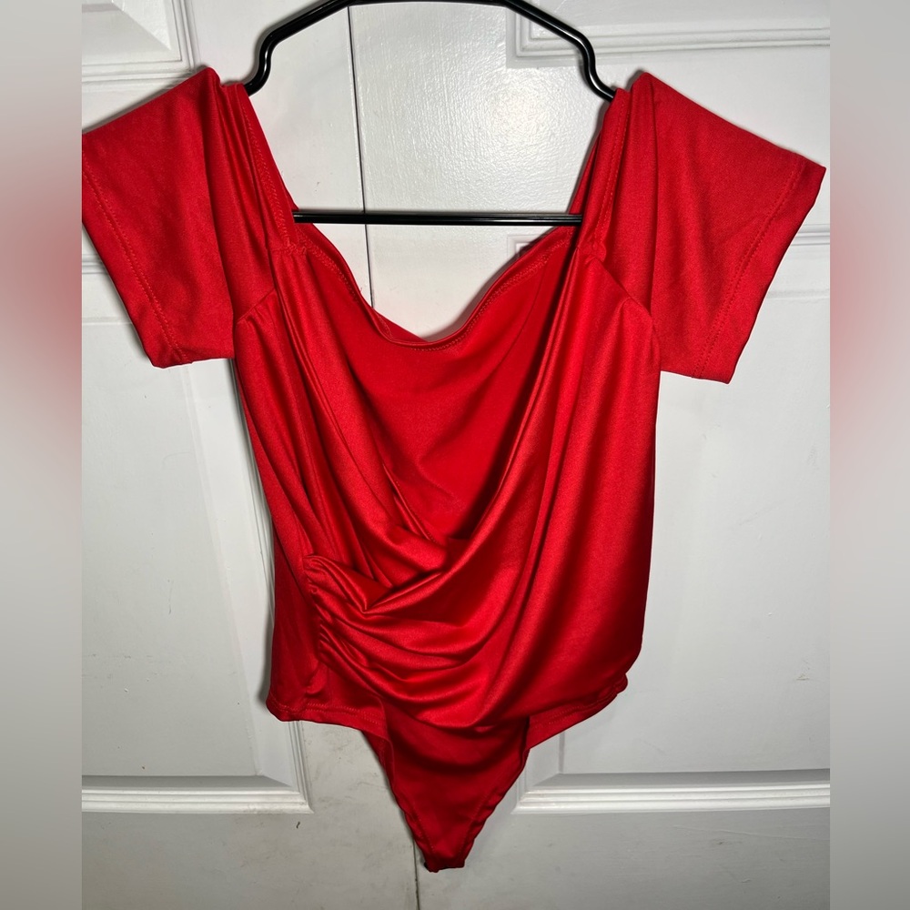 Elegant Scarlet Women's Bodysuit